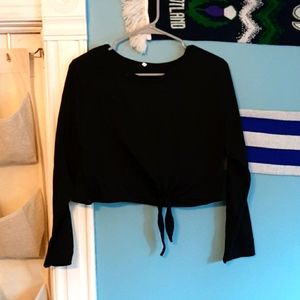 Long sleeve crop top